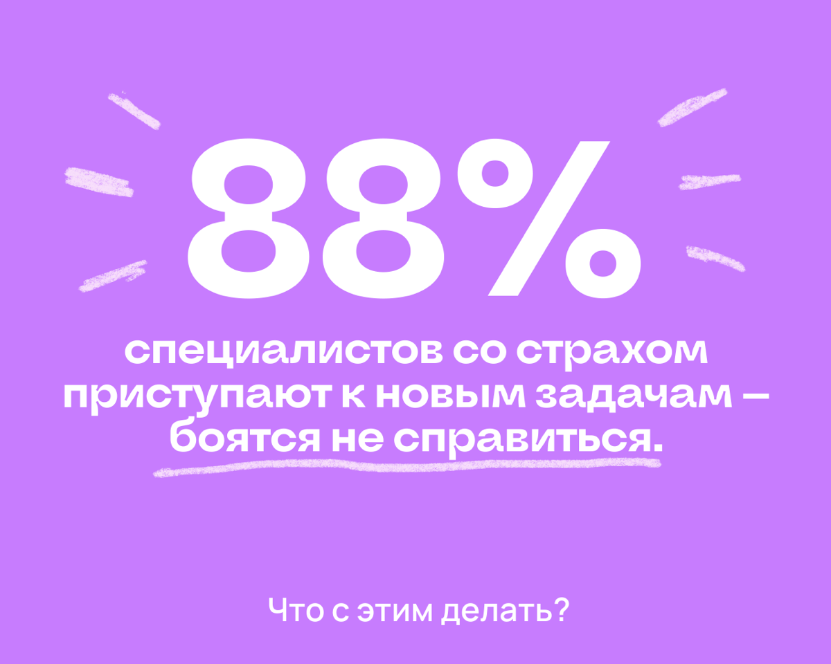 88% спецов тревожатся перед новой задачей. Как успокоиться? | Сетка — социальная сеть от hh.ru