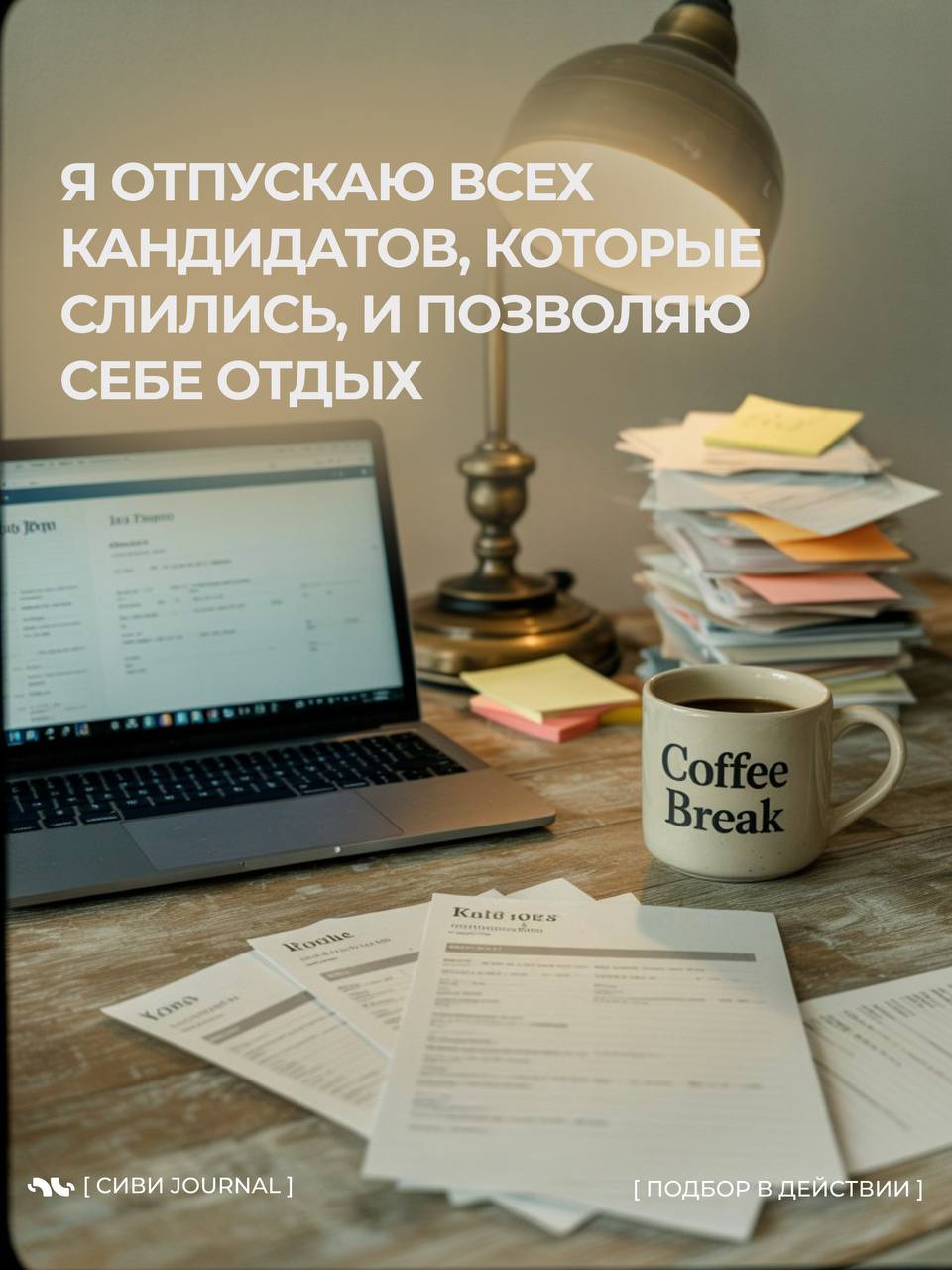 🤩 [ Выходные рядом, а рекрутер всё ещё в работе? ]
Иногда мы так заняты кандидатами и дедлайнами, что забываем о самом важном кандидате — о себе | Сетка — социальная сеть от hh.ru