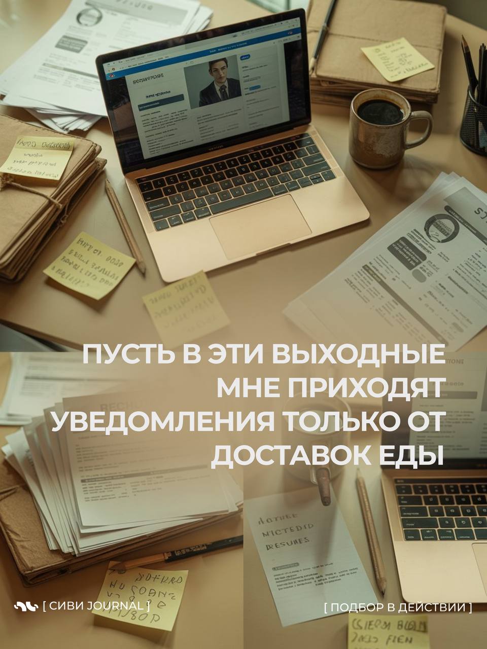 🤩 [ Выходные рядом, а рекрутер всё ещё в работе? ]
Иногда мы так заняты кандидатами и дедлайнами, что забываем о самом важном кандидате — о себе | Сетка — социальная сеть от hh.ru