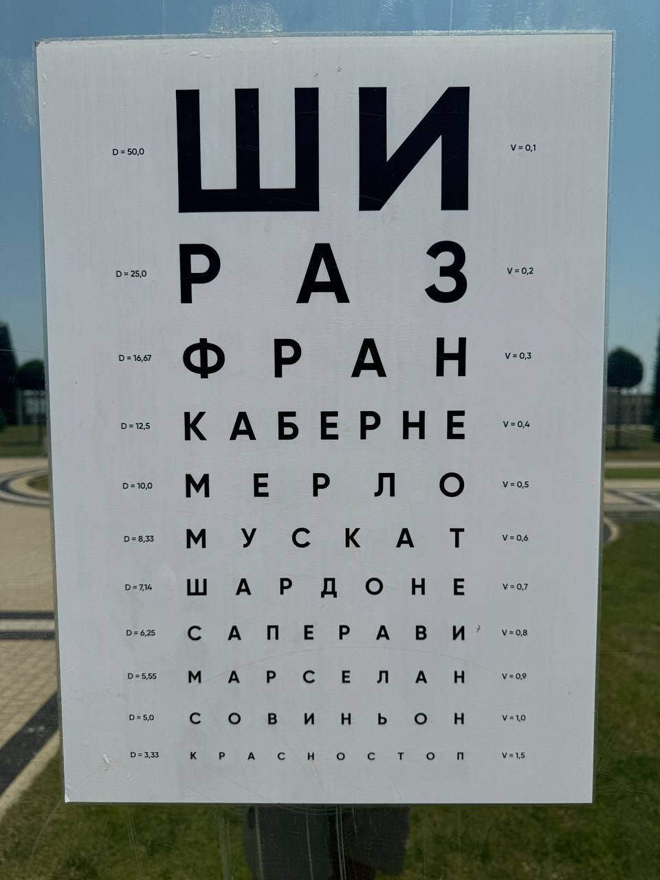 Тест на проверку зрения от Chateu de Talu | Сетка — социальная сеть от hh.ru