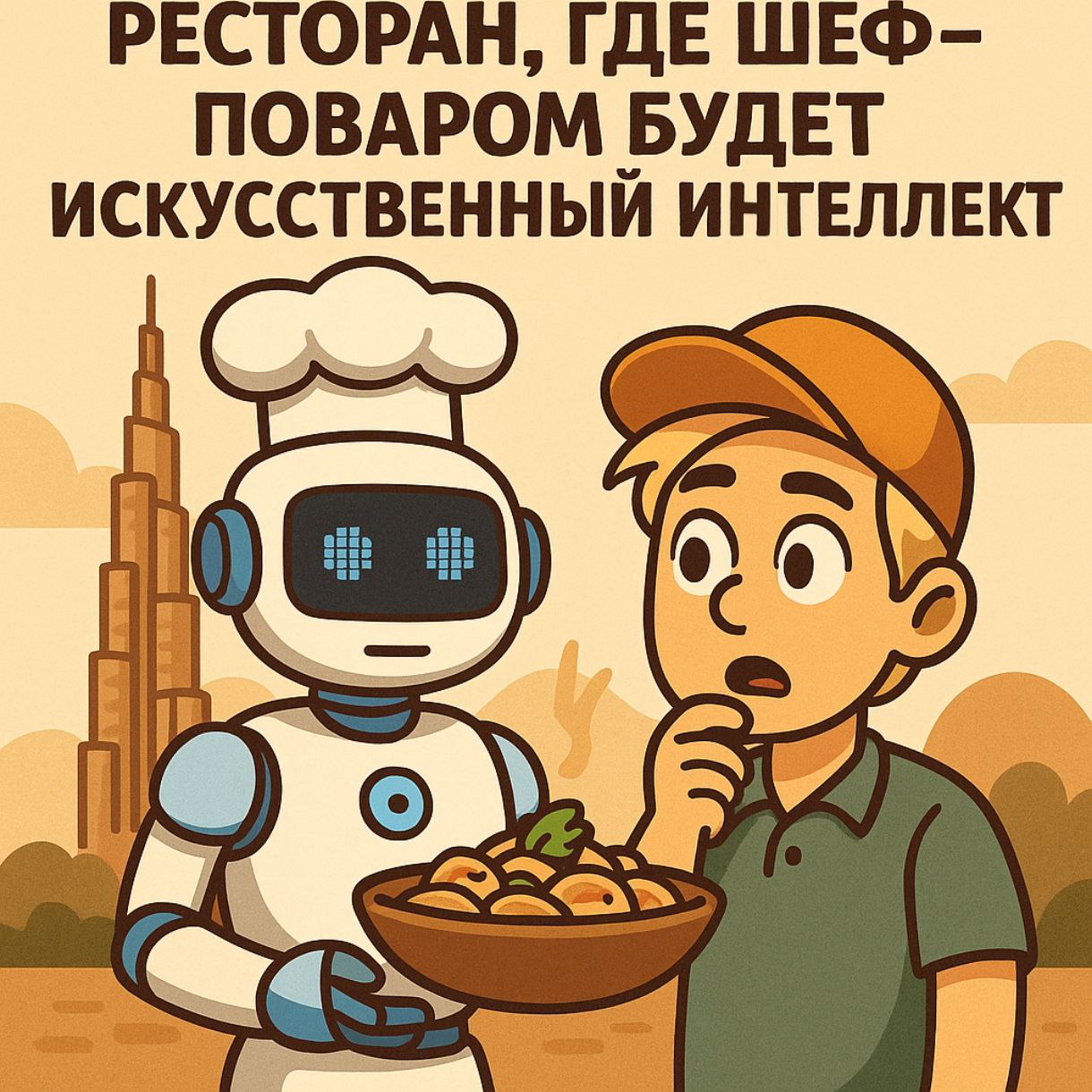 🍽️ «В Дубае откроются рестораны, где шеф-повар — нейросеть, а не человек»
«Шеф Айман» не чувствует запахов, но машинно тестирует кислотность и текстуру ингредиентов — от обрезков до умами‑бомб | Сетка — социальная сеть от hh.ru