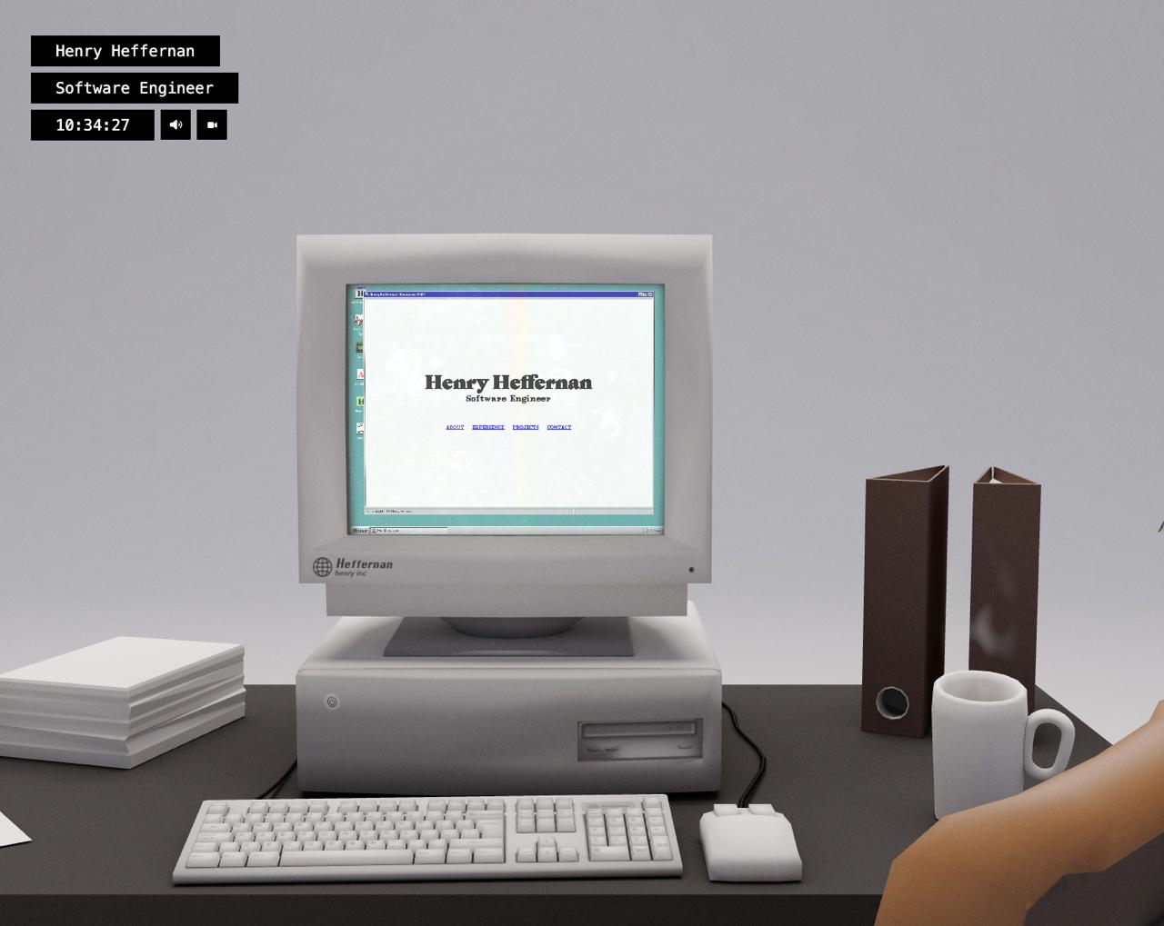 Реф Фокус 📀 #12
Портфолио Генри Хеффернана - Инженера-программиста
Удивиительное портфолио выполнено в 3d и стиле интернета 90х
Звук идеально дополняет взаимодействие с сайтом | Сетка — социальная сеть от hh.ru