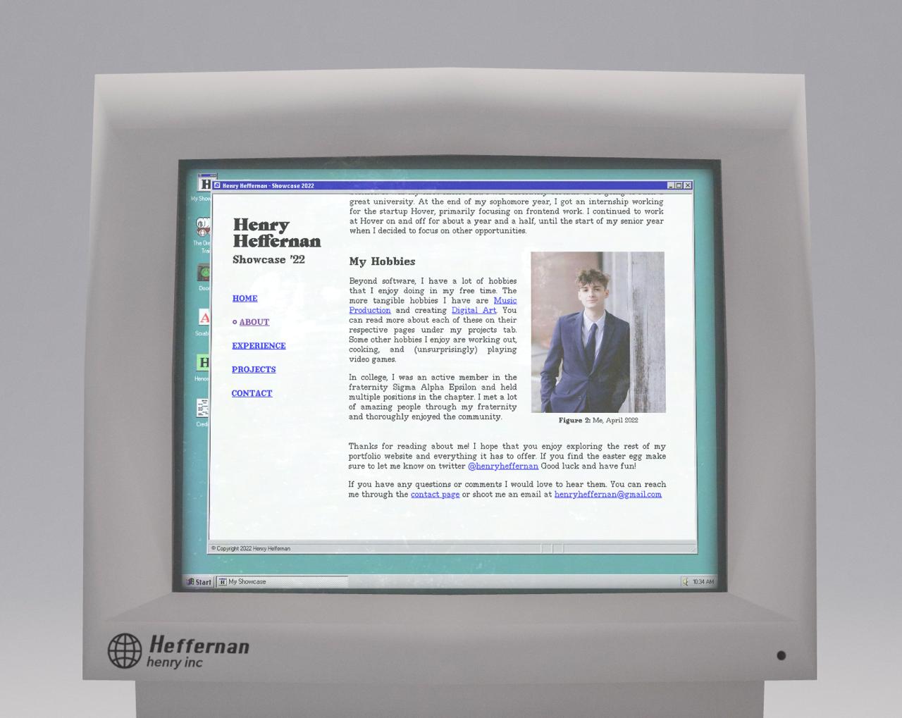 Реф Фокус 📀 #12
Портфолио Генри Хеффернана - Инженера-программиста
Удивиительное портфолио выполнено в 3d и стиле интернета 90х
Звук идеально дополняет взаимодействие с сайтом | Сетка — социальная сеть от hh.ru