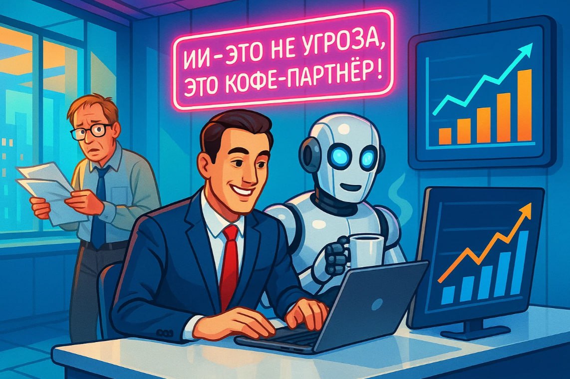В четверг были на онлайн-встрече про интеграцию ИИ в бизнес и оптимизацию процессов. Впечатлений — вагон. Один вывод звучал особенно громко: игнорировать перемены — уже не вариант | Сетка — социальная сеть от hh.ru