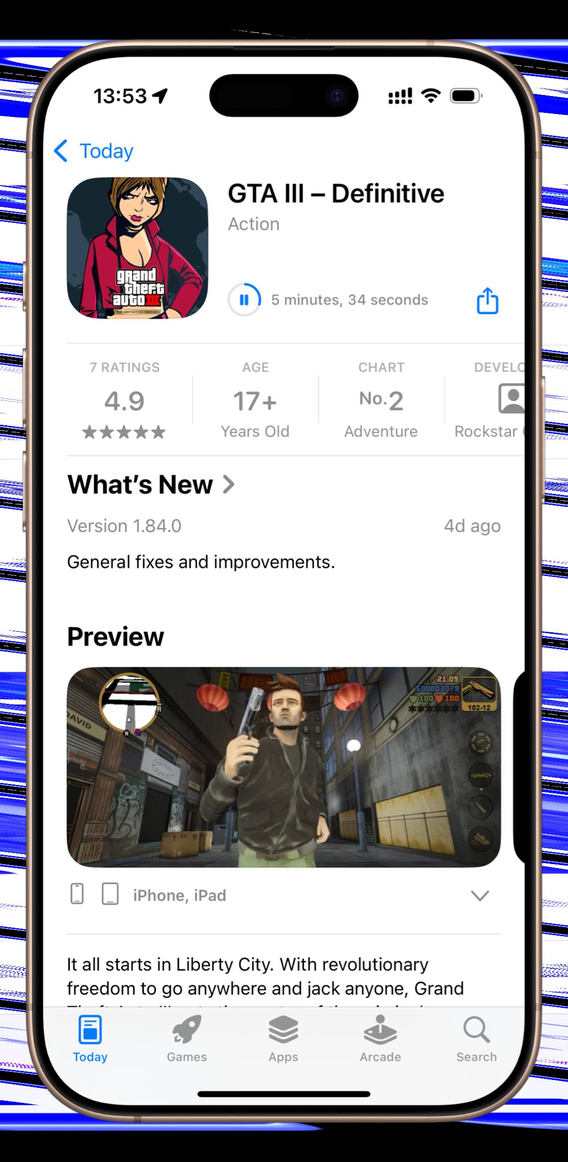 GTA 3: The Definitive Edition раздают бесплатно на iOS, но не в русском аккаунте.
У кого есть не РФ аккаунт—забирайте | Сетка — социальная сеть от hh.ru