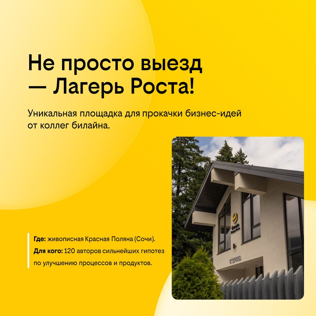 Лагерь роста билайна: сотрудники прокачивают идеи в горах | Сетка — социальная сеть от hh.ru