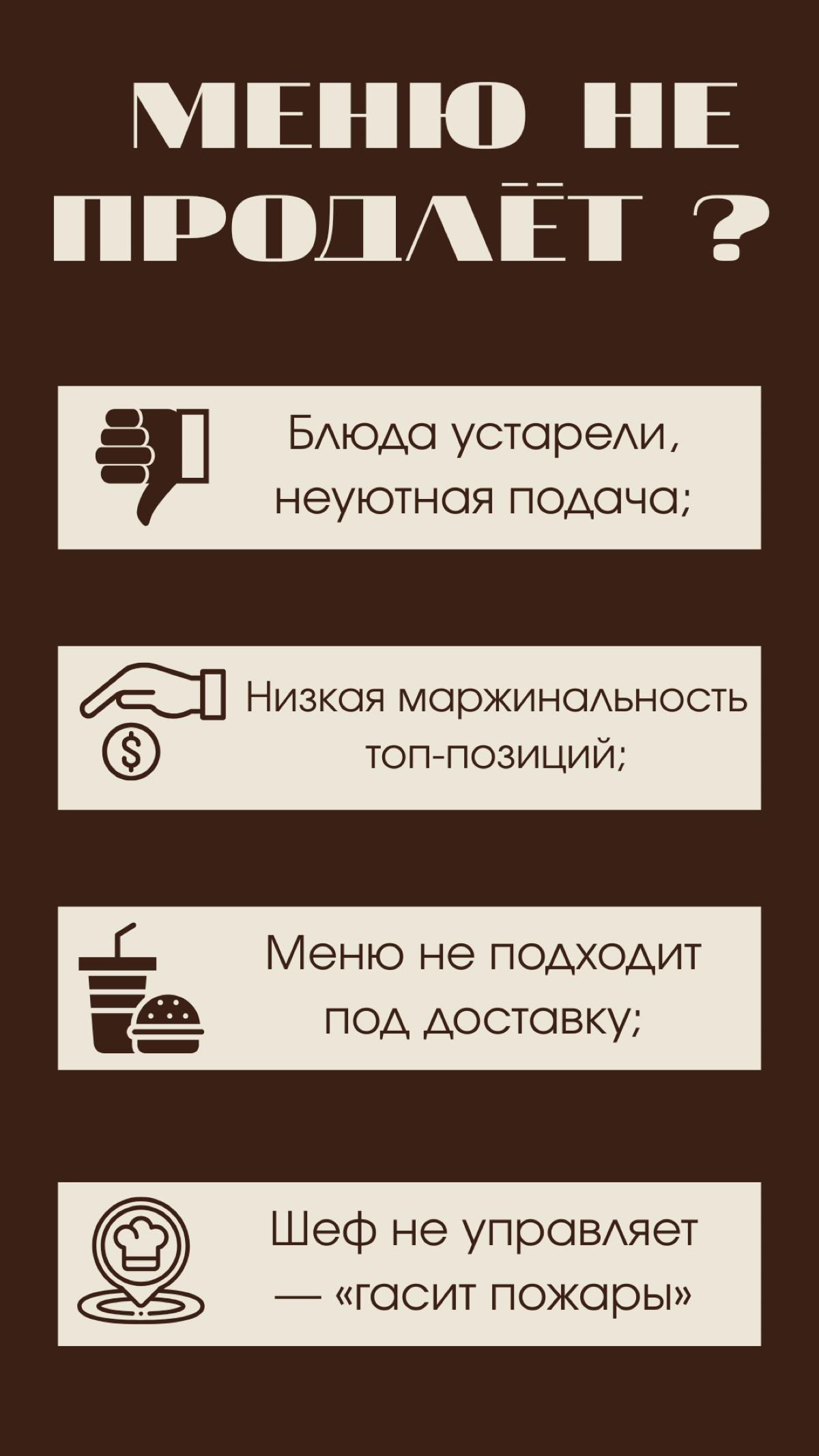 Решение проблем в рестораном бизнесе | Сетка — социальная сеть от hh.ru