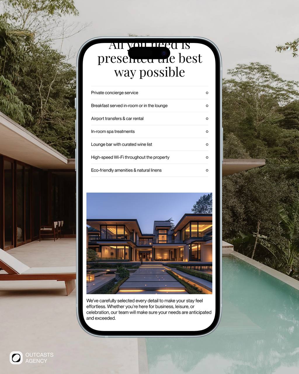 Корпоративный сайт для Hotel Lumière
Мы разработали сайт для Hotel Lumière — бутик-отеля, в котором сочетаются архитектурная простота, тактильность и свет | Сетка — социальная сеть от hh.ru