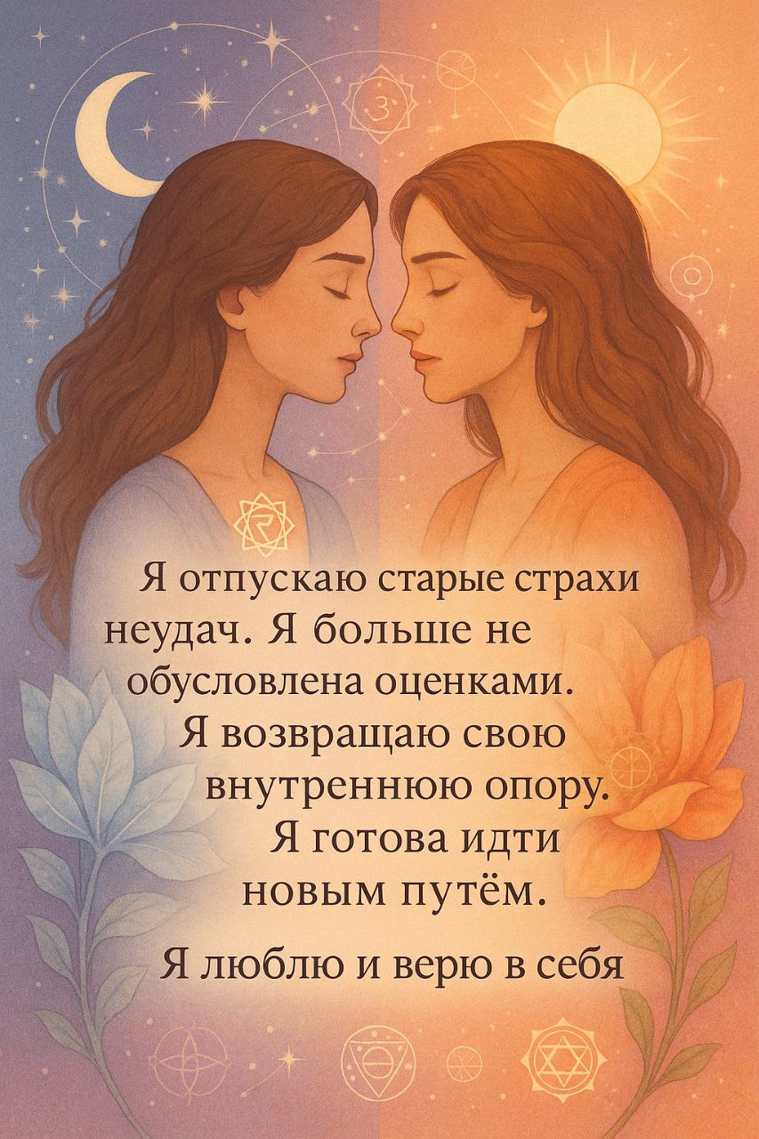 💬 Аффирмация дня:
«Я отпускаю то, что больше не служит моему росту, и открываю пространство для чудес, гармонии и новых возможностей.»
﻿ | Сетка — социальная сеть от hh.ru