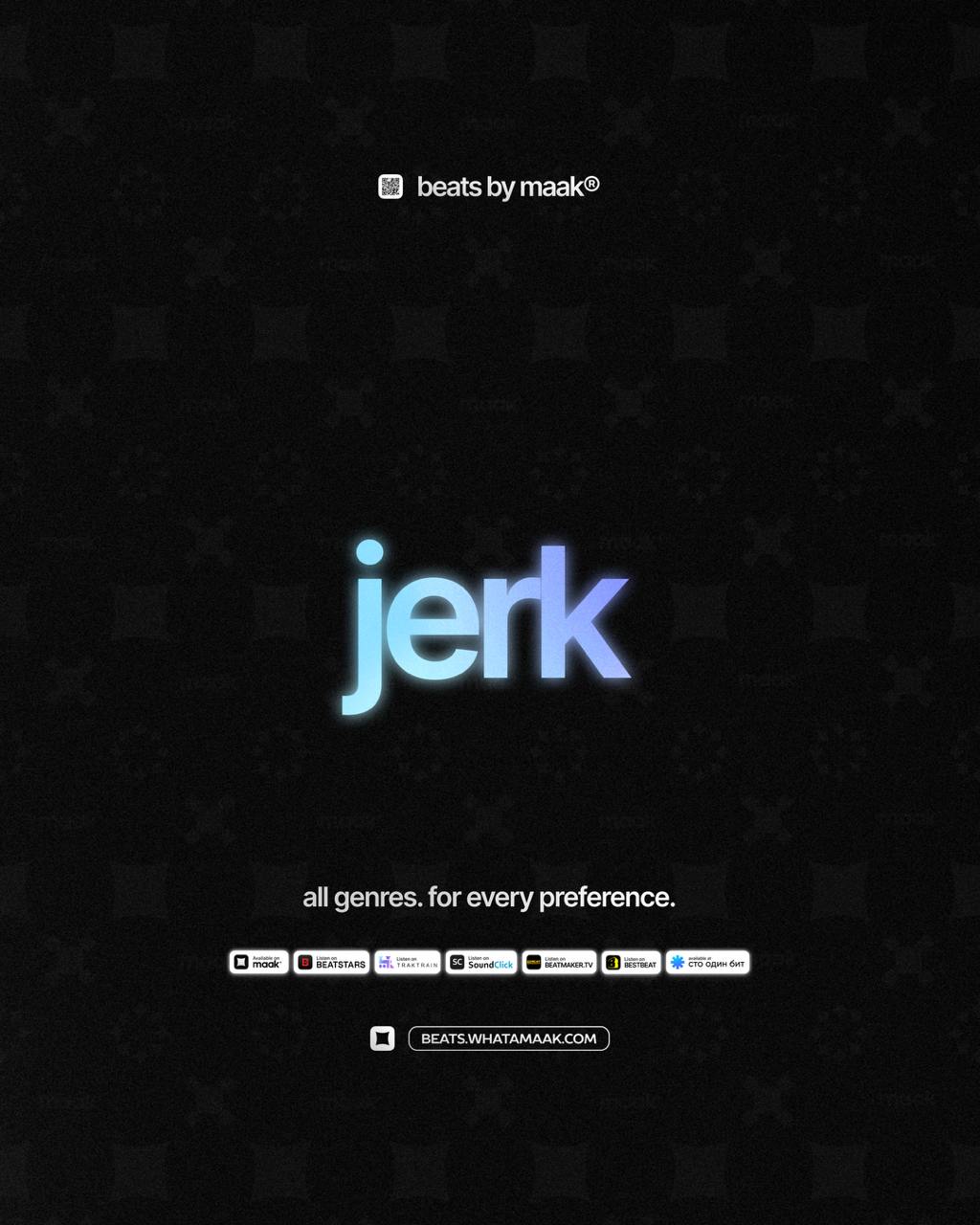 🎵 «Jerk биты» ╳ от maak®
ℹ️ В нашем каталоге более 400 различных аранжировок, в самых популярных жанрах, на любой вкус и предпочтения | Сетка — социальная сеть от hh.ru