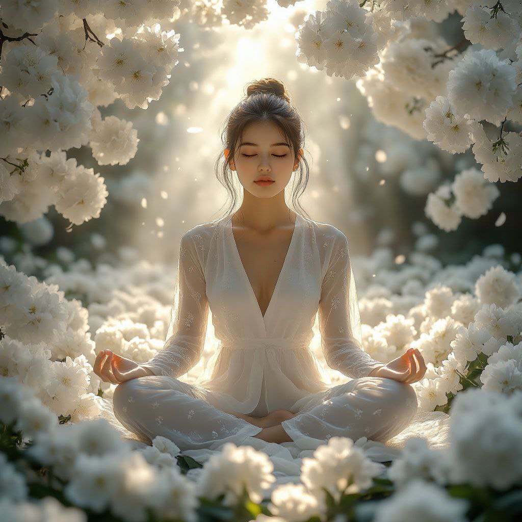 В потоке света.
Подобно тому, как одна свеча зажигает другую, не теряя своего пламени, так и твоя внутренняя мудрость не отнимает свет у других | Сетка — социальная сеть от hh.ru