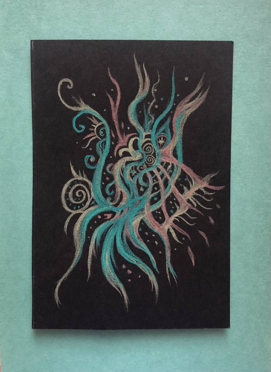 🌀😬Абстракции волнительные, или
вот что получается, когда очень волнуешься.
Повод для волнения — предзащита этнического проекта. Мой первый опыт | Сетка — социальная сеть от hh.ru