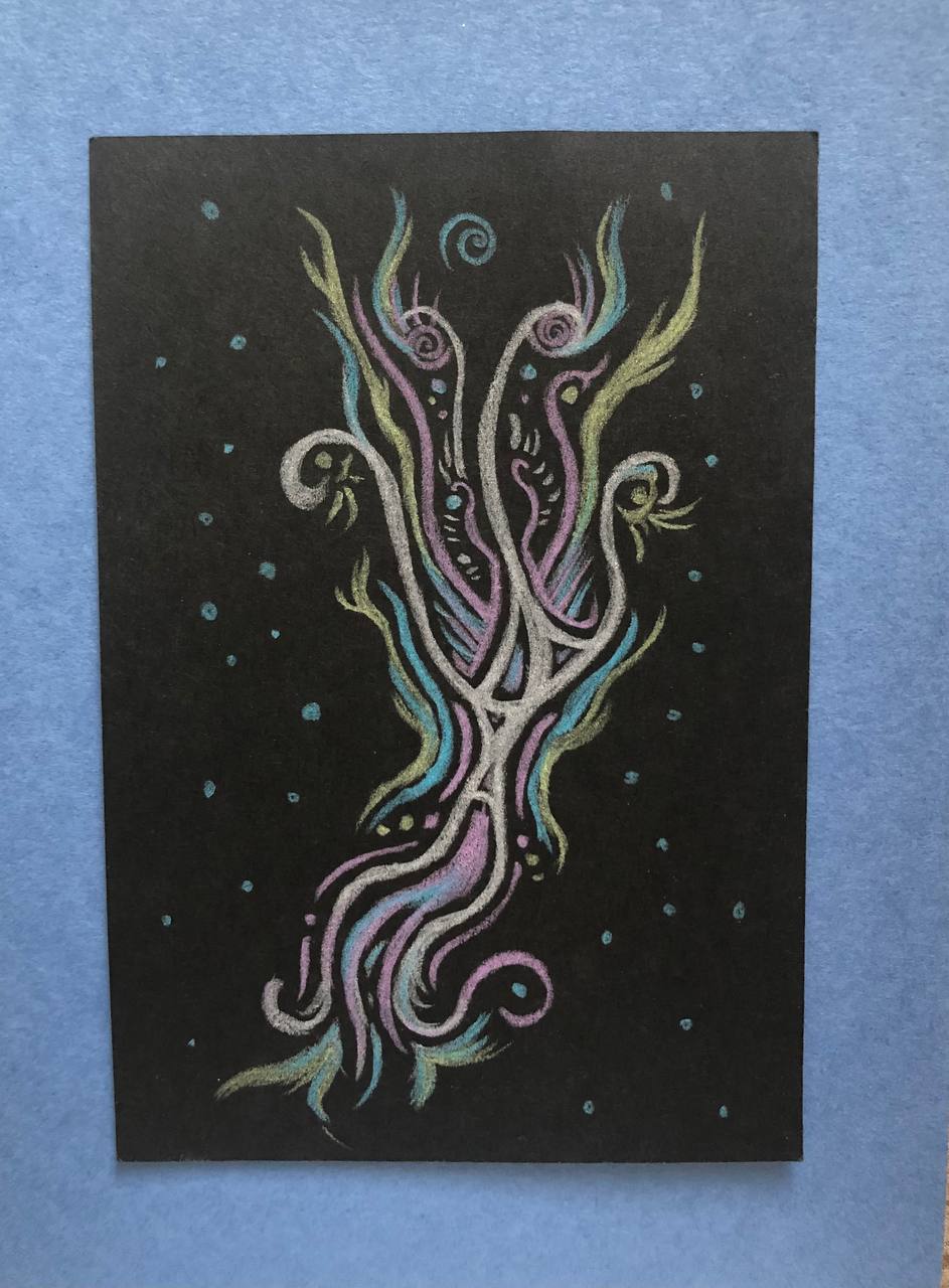 🌀😬Абстракции волнительные, или
вот что получается, когда очень волнуешься.
Повод для волнения — предзащита этнического проекта. Мой первый опыт | Сетка — социальная сеть от hh.ru