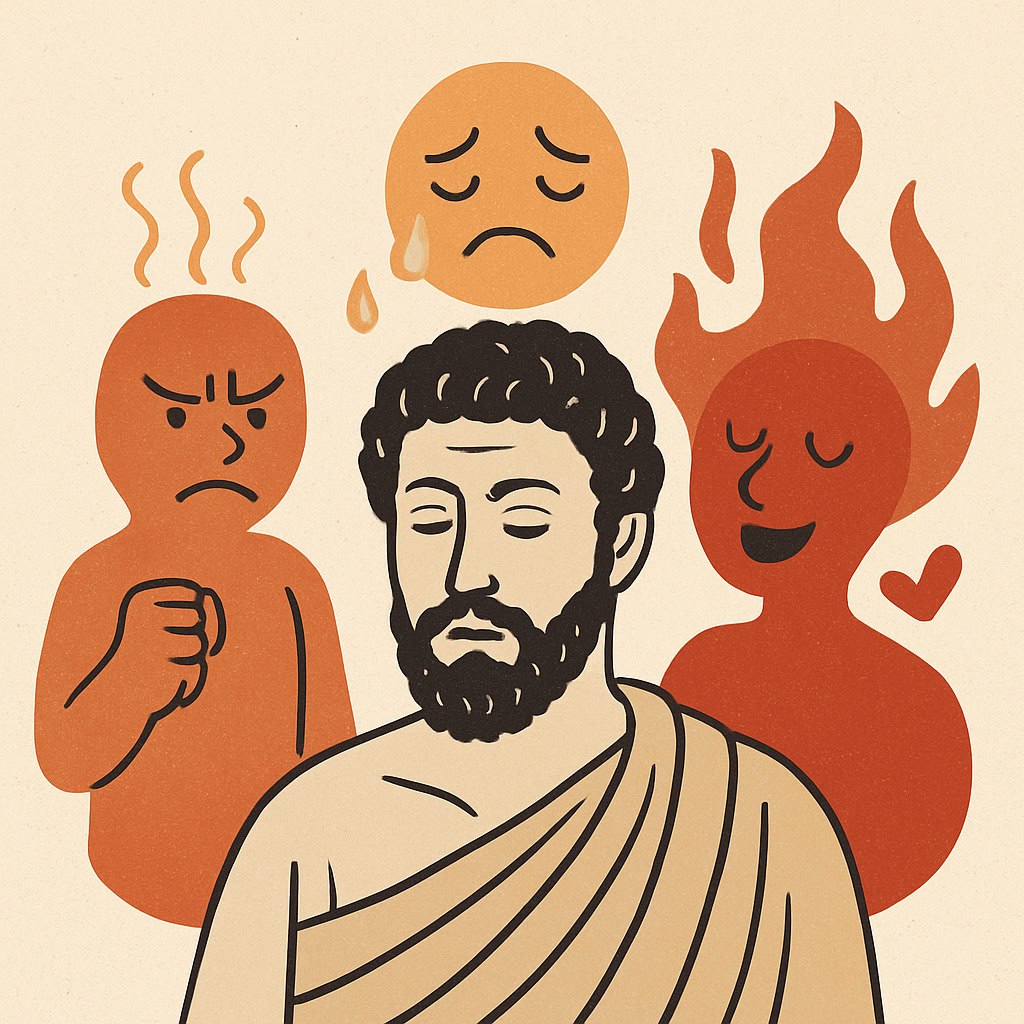 О стоических эмоциях — простыми словами
А вы когда-нибудь задумывались, что стоицизм не про подавление эмоций, а про умение с ними работать?
Стоики объясняли: наши первые спонтанные реакции — испуг, р... | Сетка — социальная сеть от hh.ru