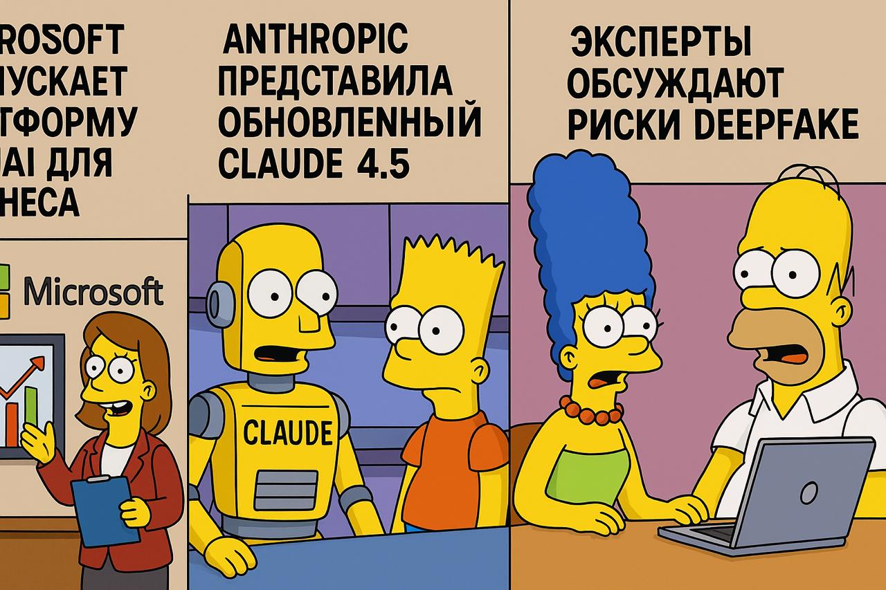 Новости GenAI 15 июля 2025
Главные события дня:


Microsoft запускает платформу GenAI для бизнеса
Новая облачная платформа позволяет компаниям интегрировать генеративный ИИ в корпоративные сервисы, ав... | Сетка — социальная сеть от hh.ru