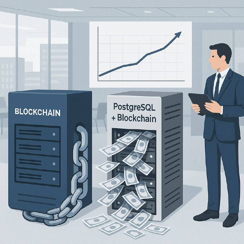 💵Почему «блокчейнизация» БД банкам невыгодна: цифры и факты
Экспертный разбор для финтех-специалистов РФ
Миф: «Доработаем нашу PostgreSQL под блокчейн — сэкономим!» Реальность: Самописное решение съес... | Сетка — социальная сеть от hh.ru