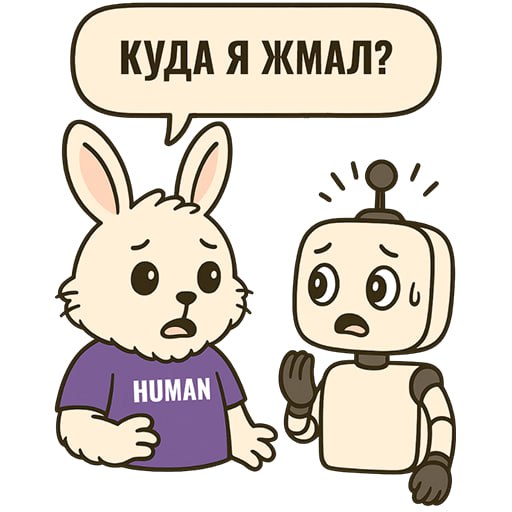 🆕🆕🆕
🐰 Порция милоты в вашу рабочую переписку!
Мы подготовили новые стикеры — и знакомьтесь: Кролик Human. Милый. Харизматичный. И, конечно, HR | Сетка — социальная сеть от hh.ru