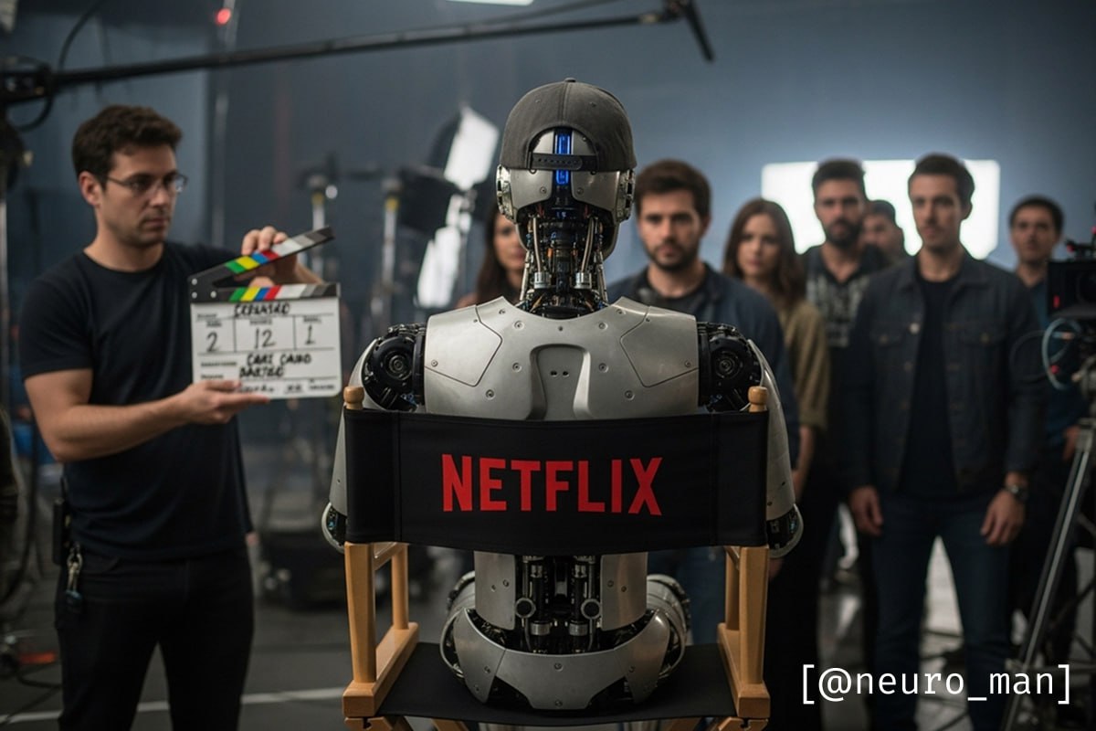 Netflix уже использует ИИ в своих фильмах и сериалах
Глава Netflix Тед Сарандос на видеоконференции рассказал, что на платформе появились «самые первые финальные кадры с использованием искусственного ... | Сетка — социальная сеть от hh.ru