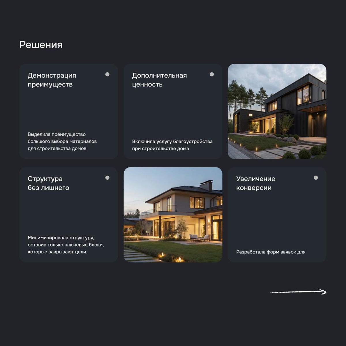 Лендинг для строительной компании | Сетка — социальная сеть от hh.ru