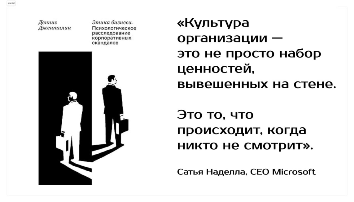 Этик фейл. Истоки корпоративных скандалов Д. Джентилин | Сетка — социальная сеть от hh.ru
