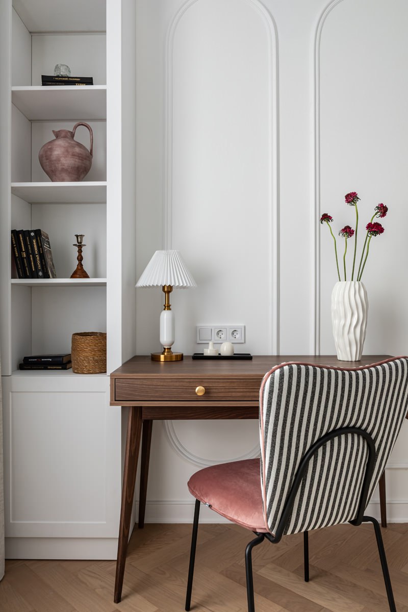 Квартиру на 19 этаже жилого комплекса на берегу Москвы-реки дизайнер Наталия Седова называет «воздушной» не случайно | Сетка — социальная сеть от hh.ru