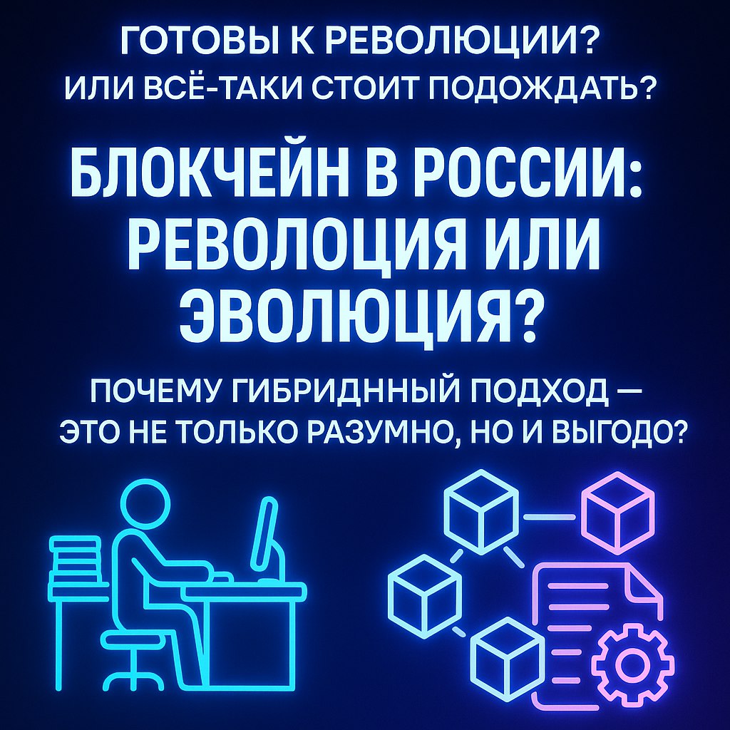 🔗Блокчейн в РФ: почему я против ⚠️"революции" и за ℹ️гибрид? 🤔⚙️
Ребята,привет, ловлю себя на мысли, что периодически натыкаюсь в чатах и обсуждениях на радикальные идеи: мол, пора весь бизнес — от ко... | Сетка — социальная сеть от hh.ru