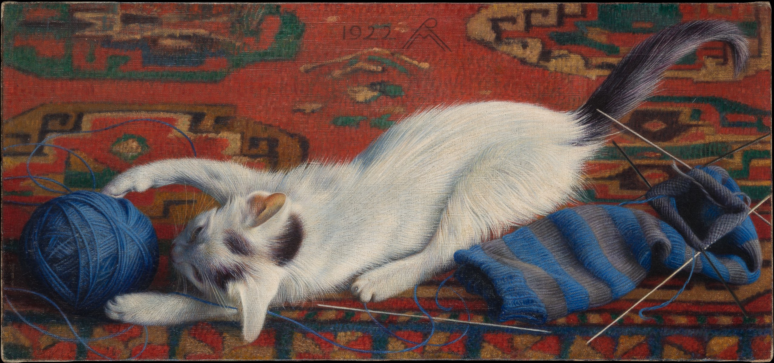 Сегодня в рубрике #котвыходного дня картина «Кот с клубком шерсти» кисти Рихарда Мюллера, 1922
#котвыходногодня | Сетка — социальная сеть от hh.ru