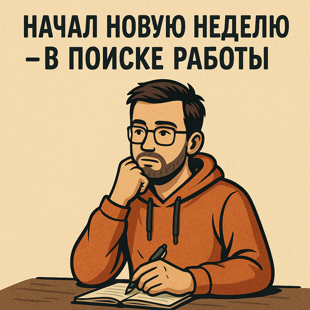 Начинаю новую неделю с надеждой и уверенностью, что найду "своё место". Работу, в которой можно быть собой и чувствовать смысл. Если вдруг кто-то знает хорошие вакансии — буду рад, если подскажете. | Сетка — социальная сеть от hh.ru