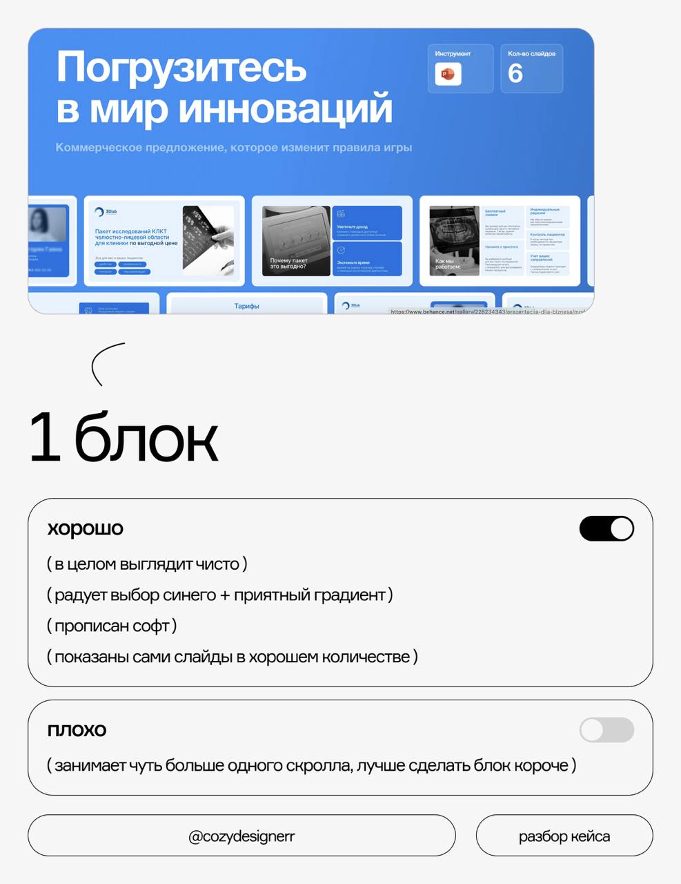 Разбор кейса на ошибки #2
Что на картинках:
⚡️ Взяла рандомный кейс на Бехе, написала владелице и получила разрешение на разбор анонимно
⚡️ Разобрала каждый блок кейса и прописала, что в нем хорошо, а... | Сетка — социальная сеть от hh.ru