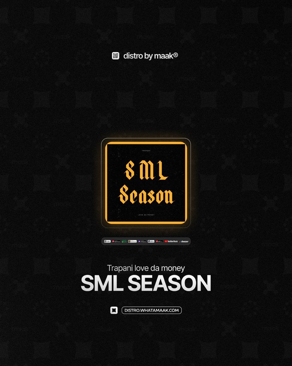 🗯 Новый релиз ╳ Trapani love da money — «SML SEASON»
Казахстанский артист Trapani love da money представляет трек «SML SEASON» — откровенный монолог человека, выросшего на улицах и не утратившего голо... | Сетка — социальная сеть от hh.ru