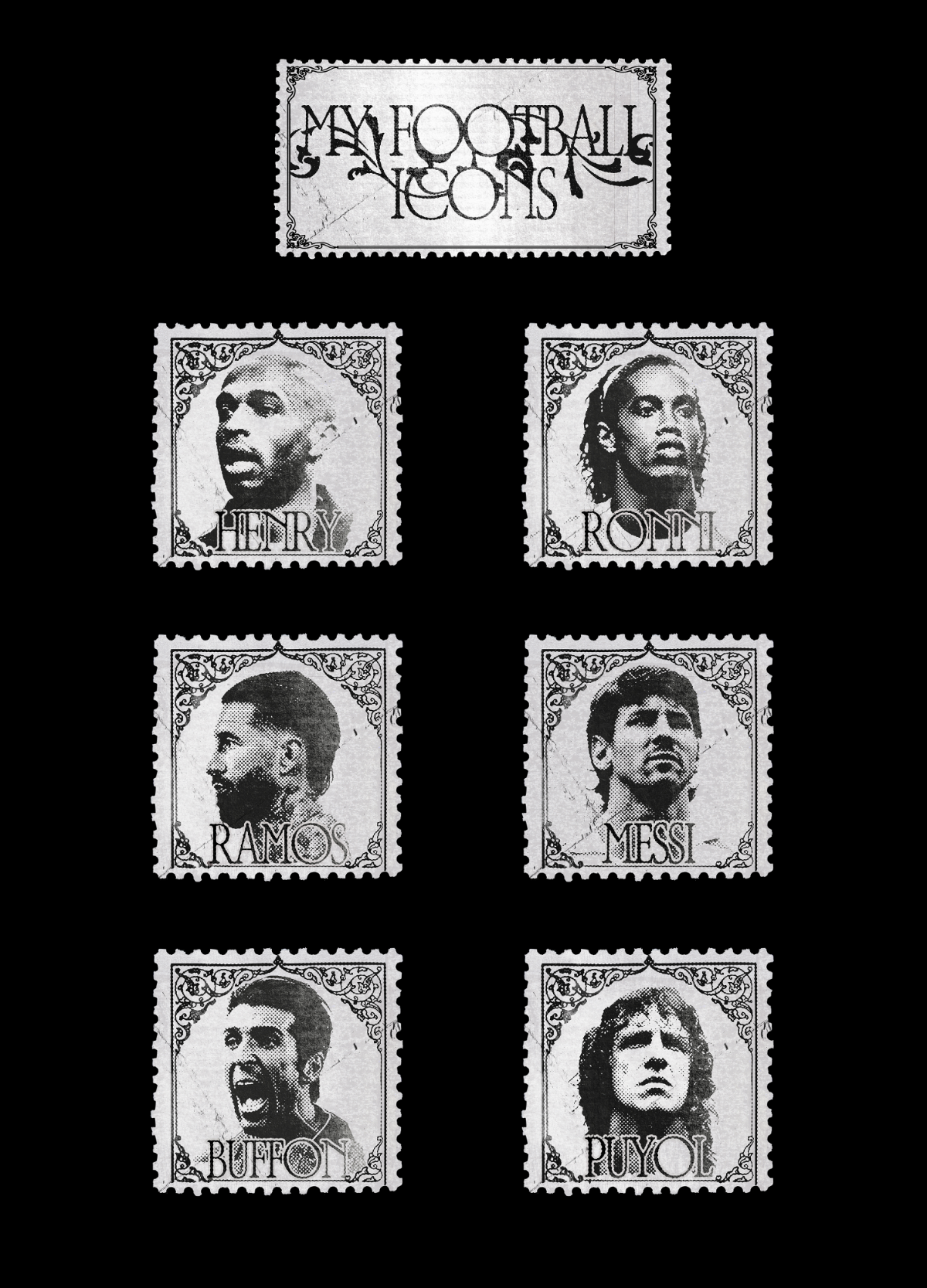 MY FOOTBALL ICONS (stamp design) | Сетка — социальная сеть от hh.ru