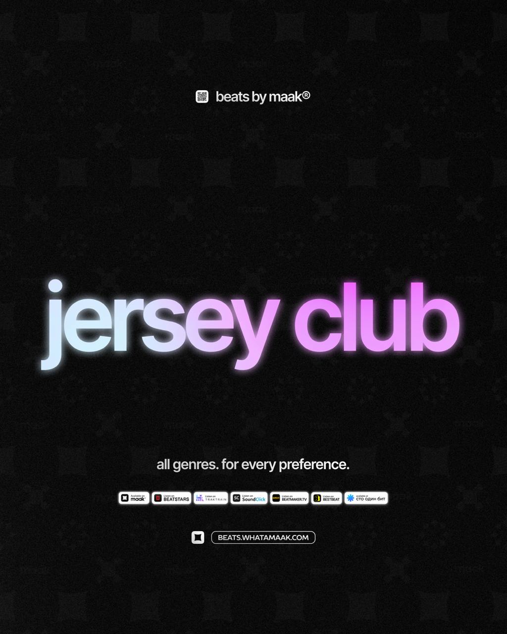🎵 «Jersey Club биты» ╳ от maak®
ℹ️ В нашем каталоге более 400 различных аранжировок, в самых популярных жанрах, на любой вкус и предпочтения | Сетка — социальная сеть от hh.ru