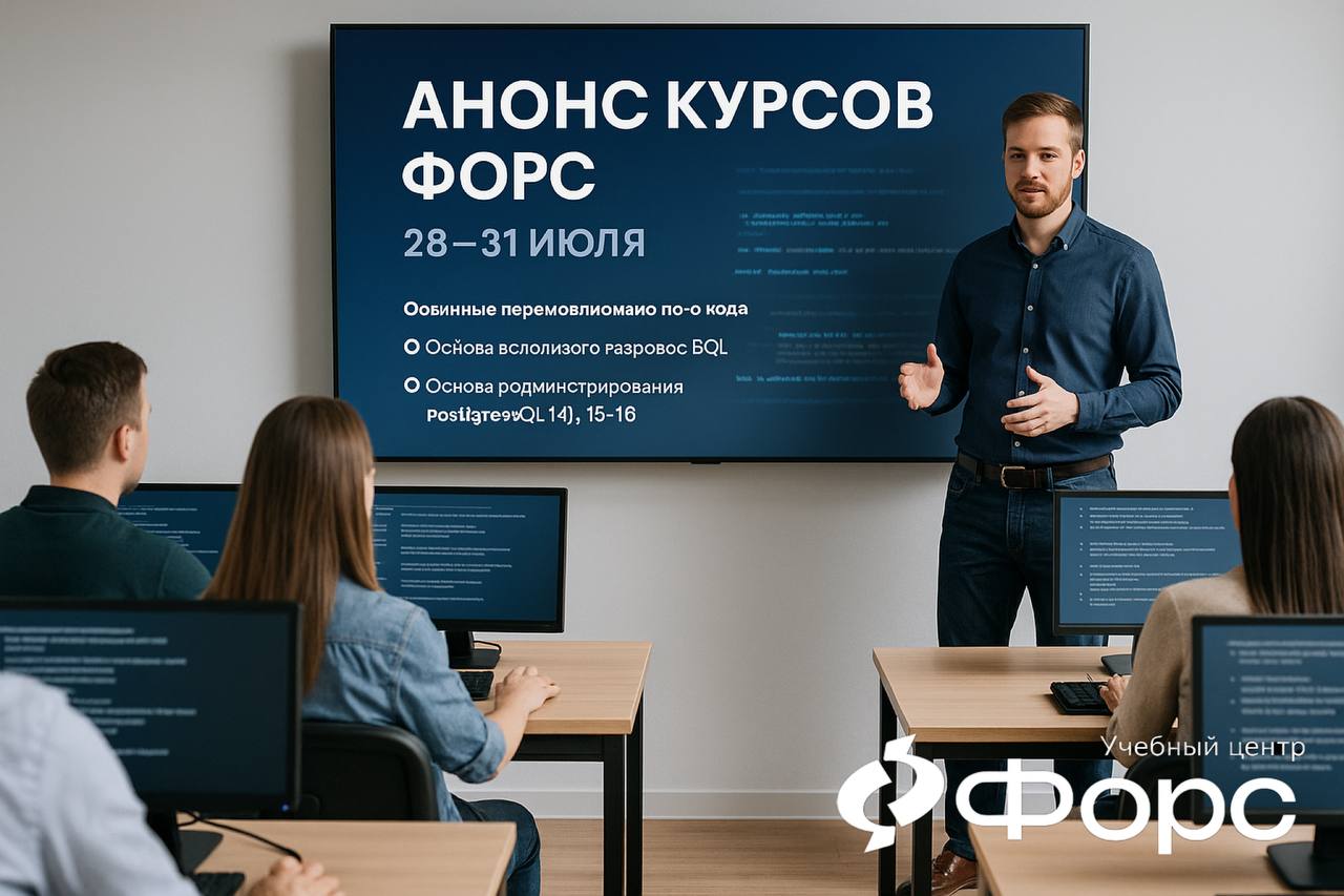 🛠️ 📅 Курсы с 28-31 июля в Учебном центре ФОРС
Записывайтесь прямо сейчас — места ограничены!
🔗 Переходите по ссылкам, чтобы узнать подробности и оставить заявку:
🧩 Основы SQL: создание переносимого ко... | Сетка — социальная сеть от hh.ru