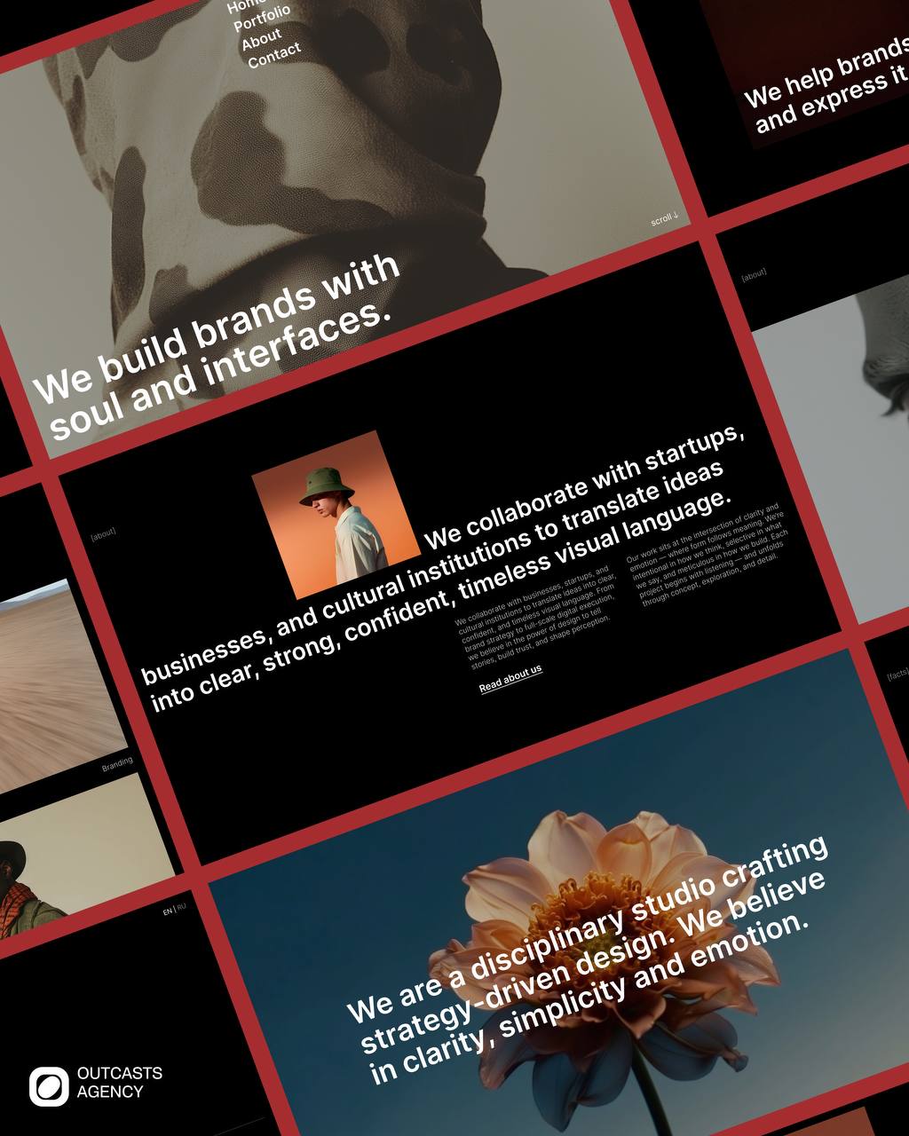 Новый кейс от Outcasts
Погрузитесь в атмосферу стиля и современности с нашим новым тёмным сайтом для креативного агентства: крупные акцентные заголовки, утончённые анимации и стильный минимализм — иде... | Сетка — социальная сеть от hh.ru