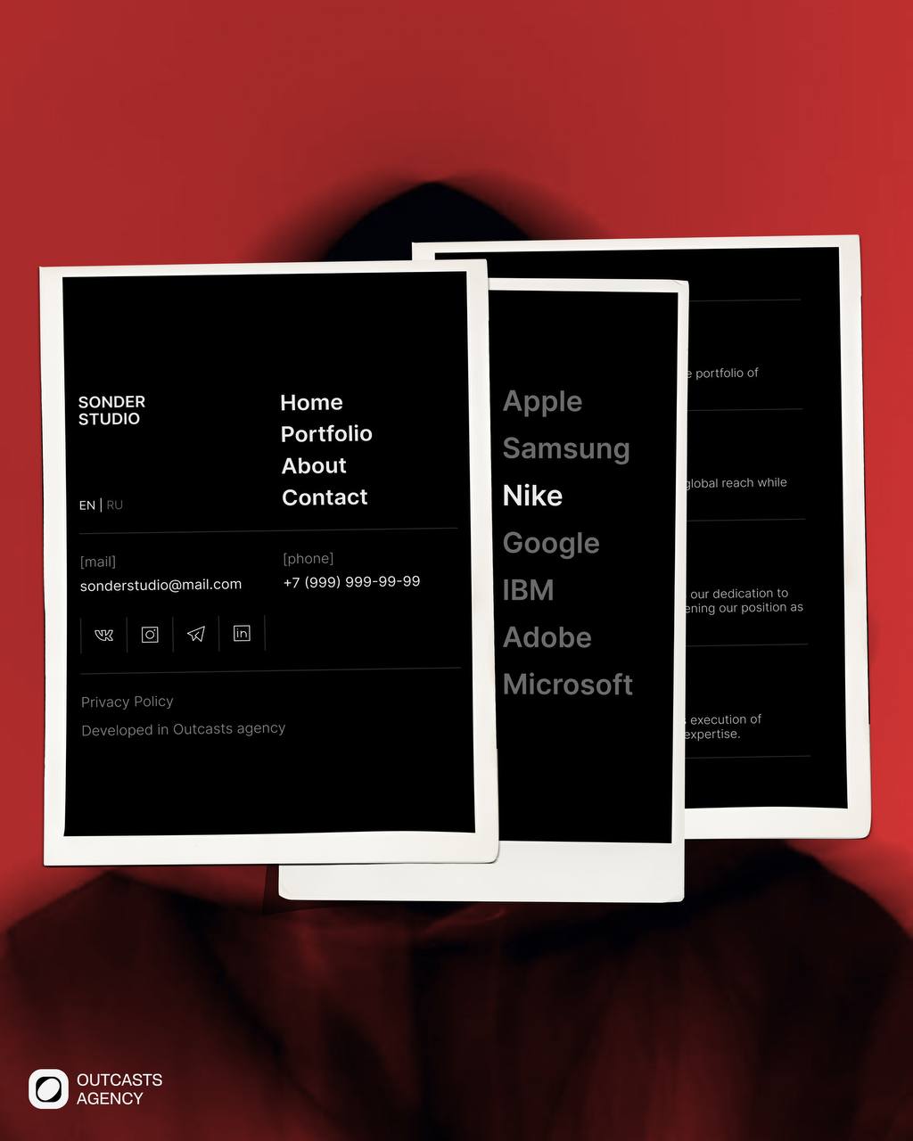 Новый кейс от Outcasts
Погрузитесь в атмосферу стиля и современности с нашим новым тёмным сайтом для креативного агентства: крупные акцентные заголовки, утончённые анимации и стильный минимализм — иде... | Сетка — социальная сеть от hh.ru