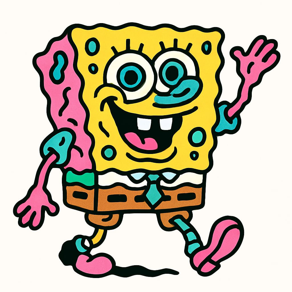 🍄 Психоделический трип для ваших любимых героев с GPT-4o!
Хотите превратить любого персонажа из мультфильма в яркую, "плавящуюся" и супер-стильную векторную иллюстрацию? Этот промпт — настоящая находк... | Сетка — социальная сеть от hh.ru