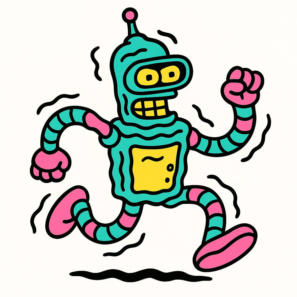 🍄 Психоделический трип для ваших любимых героев с GPT-4o!
Хотите превратить любого персонажа из мультфильма в яркую, "плавящуюся" и супер-стильную векторную иллюстрацию? Этот промпт — настоящая находк... | Сетка — социальная сеть от hh.ru