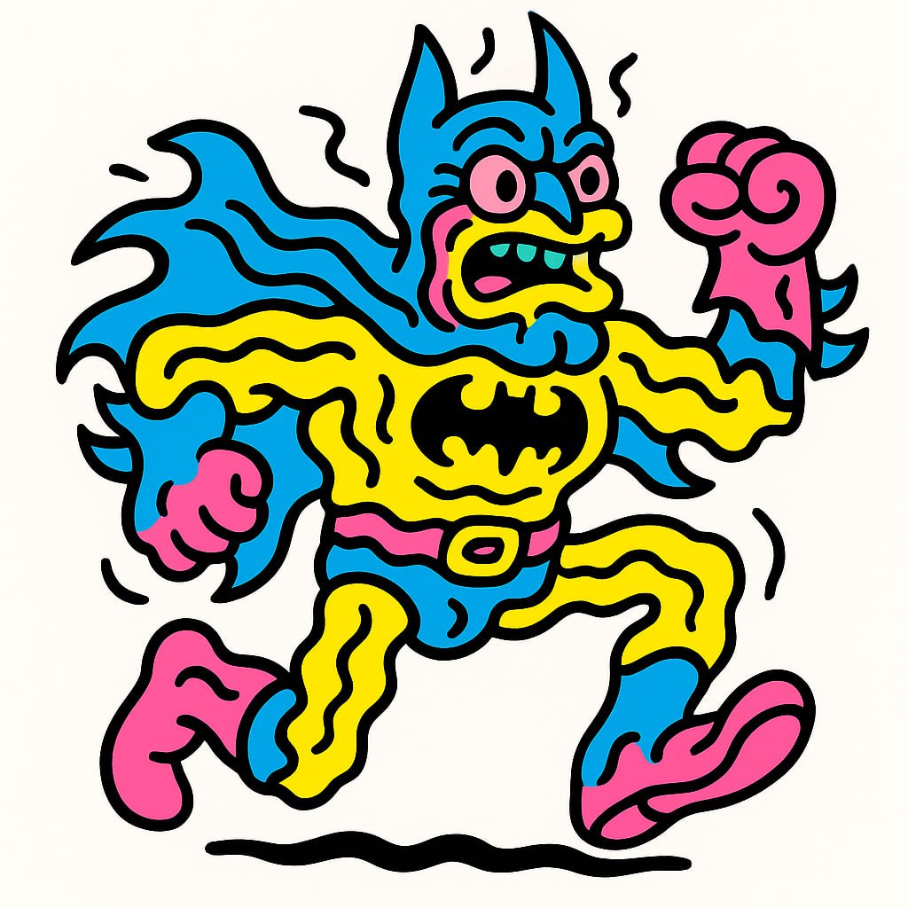 🍄 Психоделический трип для ваших любимых героев с GPT-4o!
Хотите превратить любого персонажа из мультфильма в яркую, "плавящуюся" и супер-стильную векторную иллюстрацию? Этот промпт — настоящая находк... | Сетка — социальная сеть от hh.ru