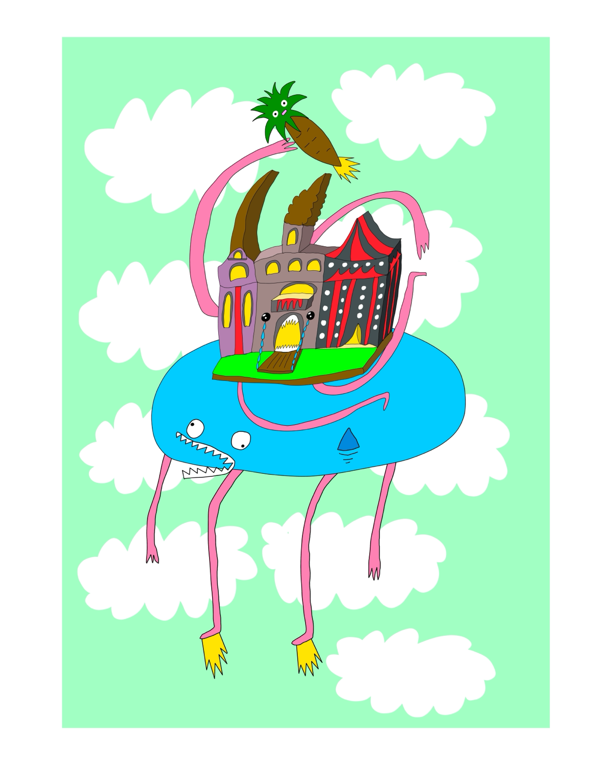 Замок с пальмой 🌴 | Сетка — социальная сеть от hh.ru