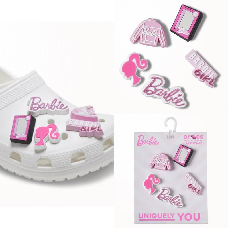 Crocs дропнули новую коллекцию по Barbie! В линейке клогги, сандали и джиббитсы, а главное — всё розовое. | Сетка — социальная сеть от hh.ru