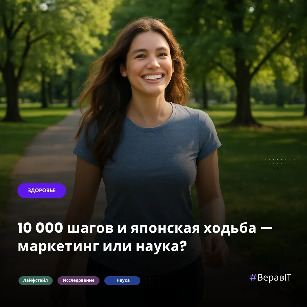 Миф про 10 000 шагов и японская ходьба — маркетинг  vs наука | Сетка — социальная сеть от hh.ru