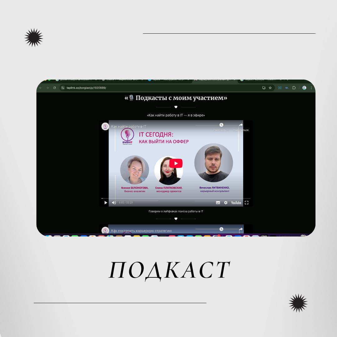 📢 Пост-напоминание
🎙 Подкасты, которые ты, возможно, пропустил
Я не так часто говорю об этом, но участвовал в двух подкастах, где мы довольно честно разобрали типовые ошибки на пути к офферу | Сетка — социальная сеть от hh.ru