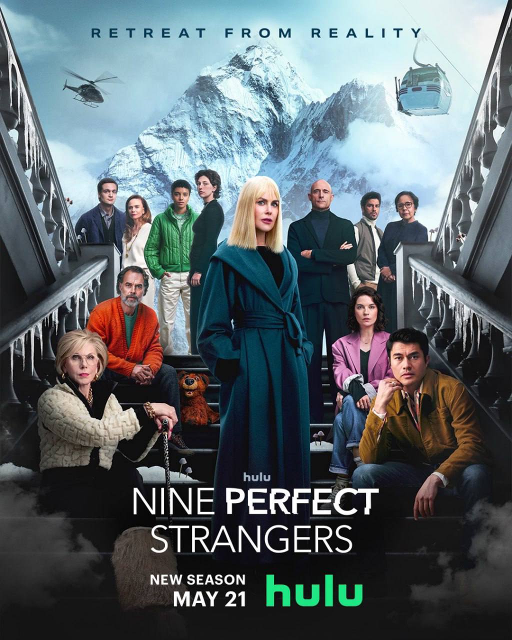 9 совсем незнакомых людей
(Nine Perfect Strangers)
Сериал - это хай-концепт. Загородный ретрит. Девять человек. У каждого свои тараканы. Все хотят очиститься, исцелиться, поменяться | Сетка — социальная сеть от hh.ru