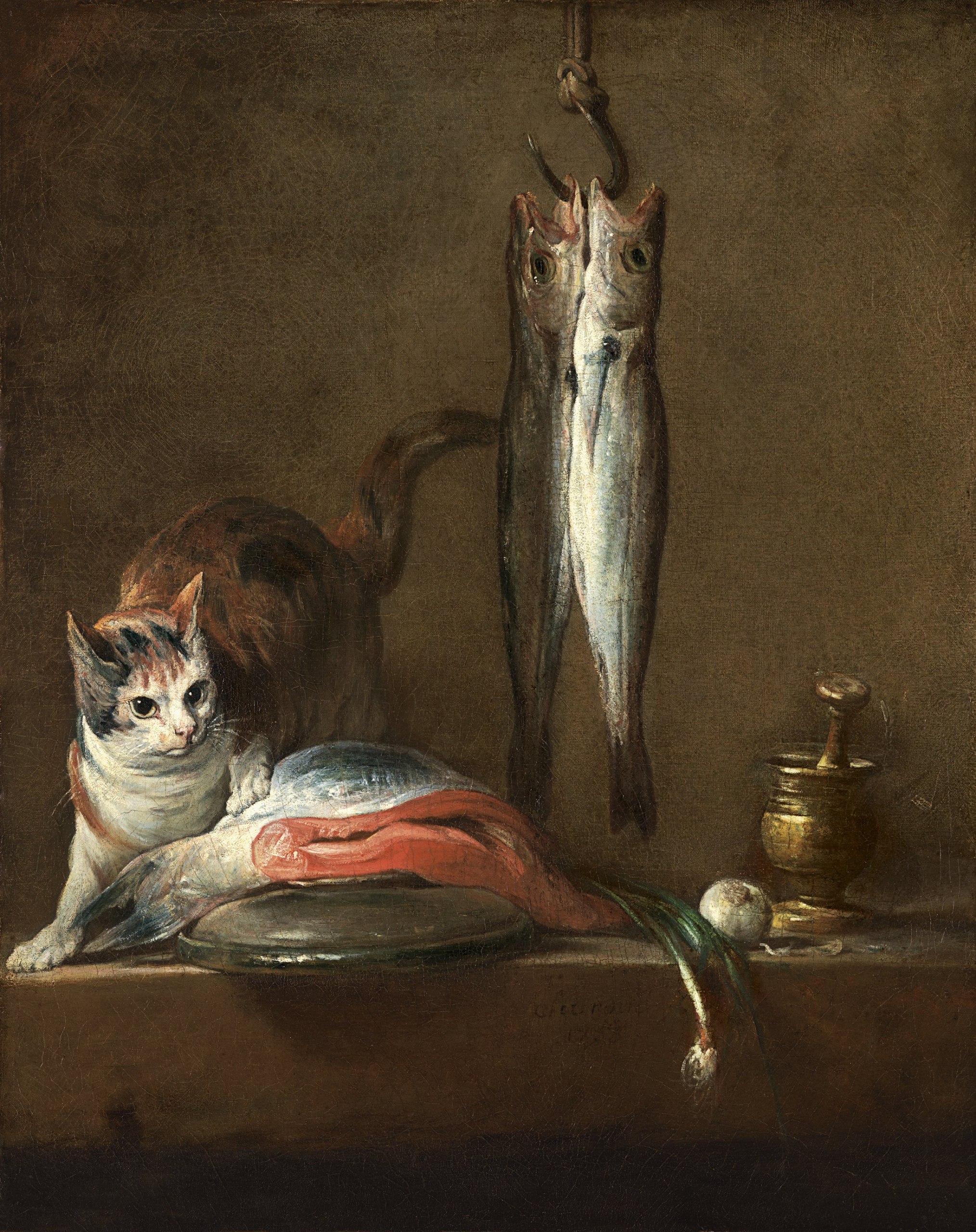«Натюрморт с кошкой и рыбой»
Жан-Батист Симеон Шарден, 1728
Холст, масло. 79,5 x 63 см
#котвыходногодня | Сетка — социальная сеть от hh.ru