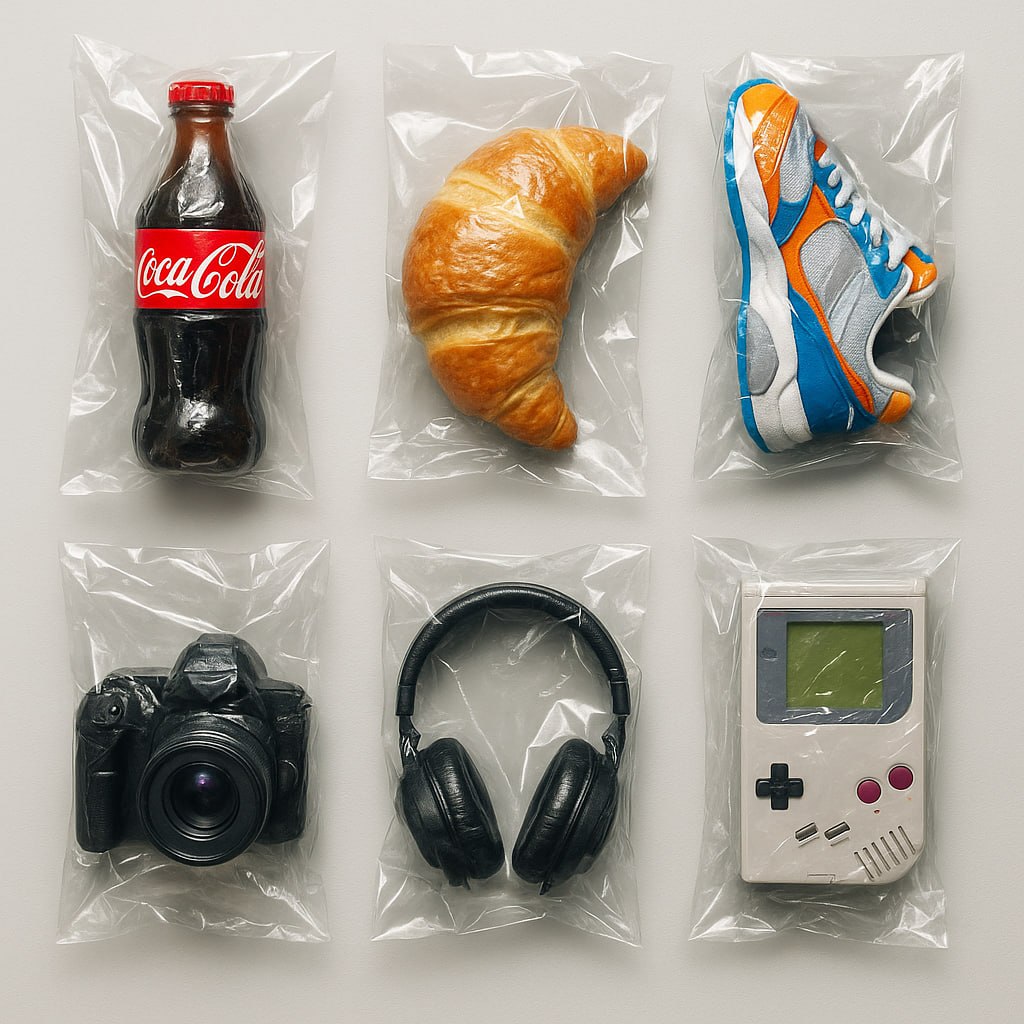 💎 Трендовый AI-стиль: 3D иконки в вакуумной упаковке
Сегодня у нас на разборе невероятно стильный и фотореалистичный промпт, который превращает любые предметы в объекты современного концепт-арта | Сетка — социальная сеть от hh.ru