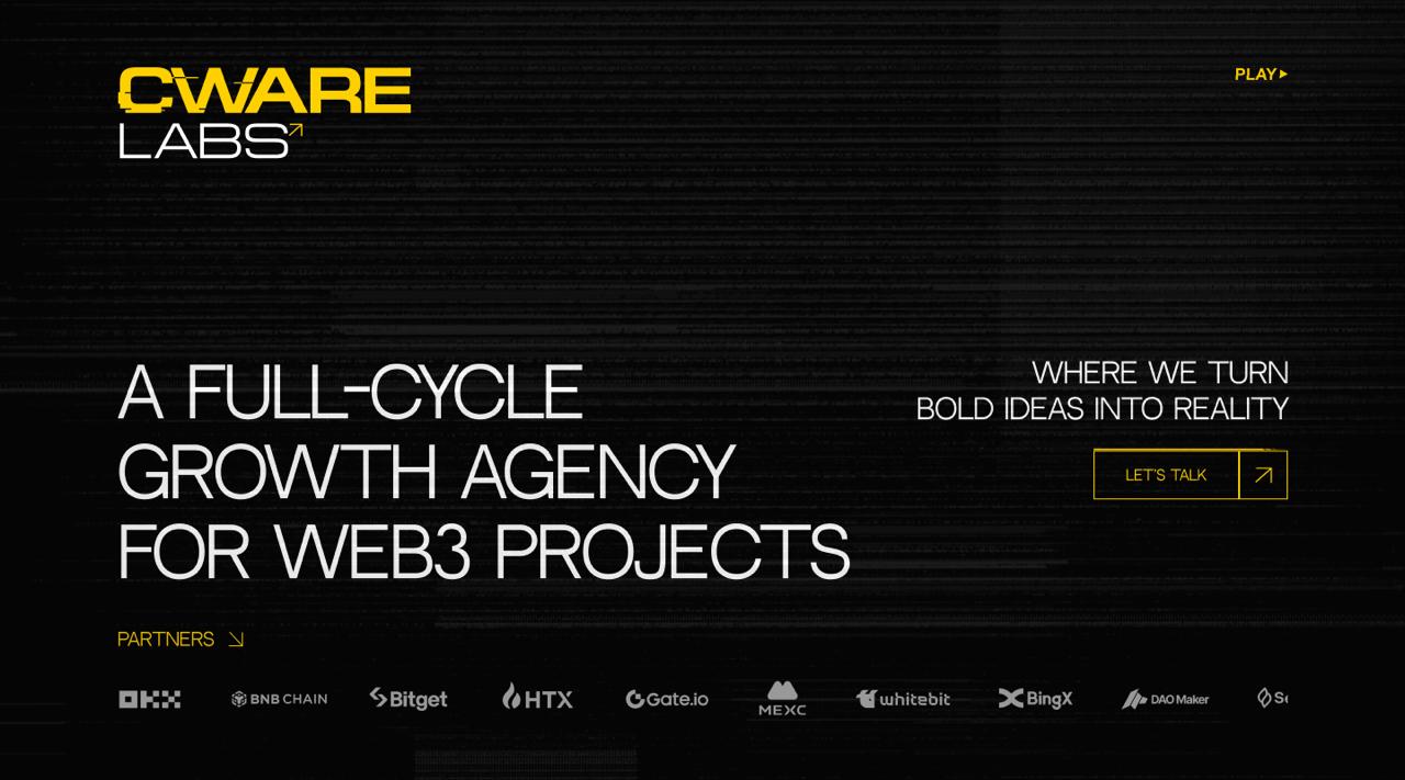 🌟 Cware Labs: Агентство полного цикла для развития Web3 проектов
Добро пожаловать в лабораторию, где мы объединяем акселерацию, маркетинг и инвестиции | Сетка — социальная сеть от hh.ru