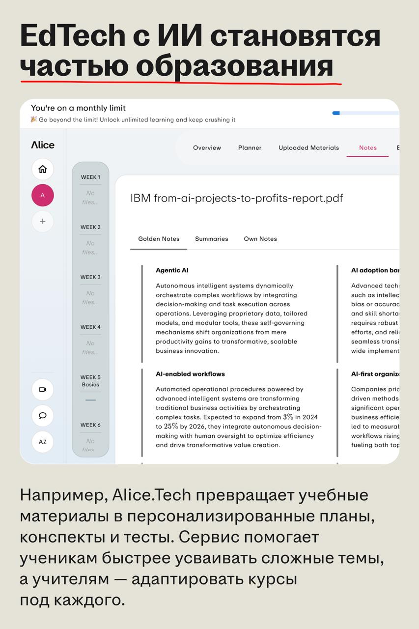 Генеративный ИИ меняет высшее образование и открывает новый рынок
🌟 Что происходит
Волна ИИ-изменений добралась до вузов | Сетка — социальная сеть от hh.ru