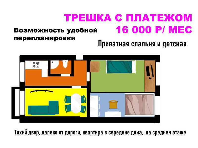 Пока вы голосуете, два моментика выложу
И уйду 😆
Первое - в продаже шикарная трешка. Большая площадь. Хорошая планировка, район проспект | Сетка — социальная сеть от hh.ru