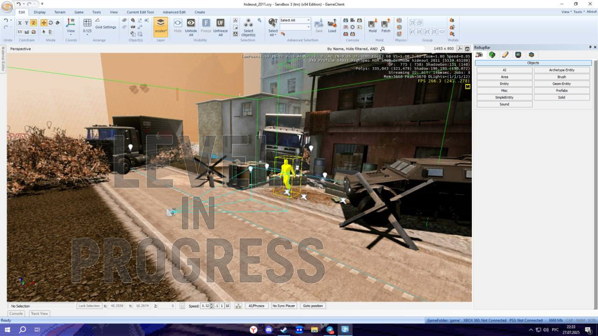 Новый полигон для проекта Warface
Движок: CryEngine 3 / Sandbox 3
Тип проекта: Тренировочная зона (HID)
Формат: PvE / взаимодействие игрока с окружением
Общая информация
Полигон был собран на базе ста... | Сетка — социальная сеть от hh.ru