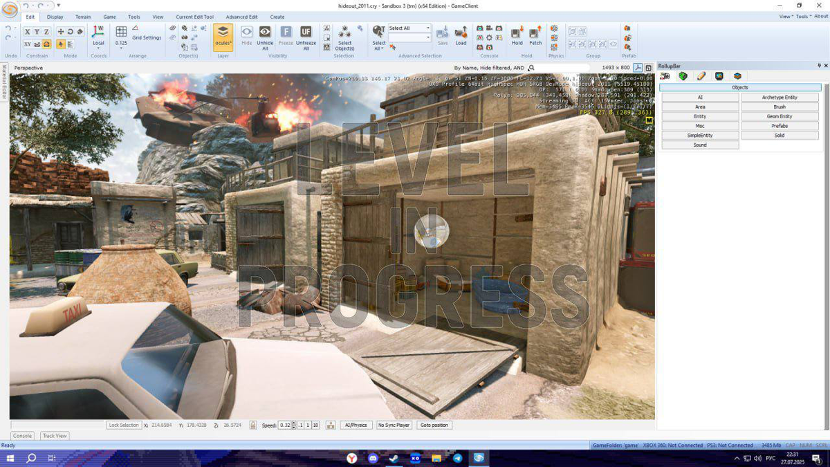 Новый полигон для проекта Warface
Движок: CryEngine 3 / Sandbox 3
Тип проекта: Тренировочная зона (HID)
Формат: PvE / взаимодействие игрока с окружением
Общая информация
Полигон был собран на базе ста... | Сетка — социальная сеть от hh.ru